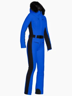 Goldbergh PARRY LONG FAUX BORDER Ski Suit dazzling blue Best Sale
