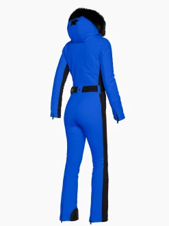 Goldbergh PARRY LONG FAUX BORDER Ski Suit dazzling blue Best Sale