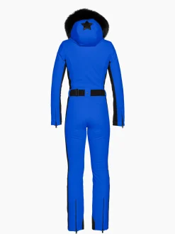 Goldbergh PARRY LONG FAUX BORDER Ski Suit dazzling blue Best Sale