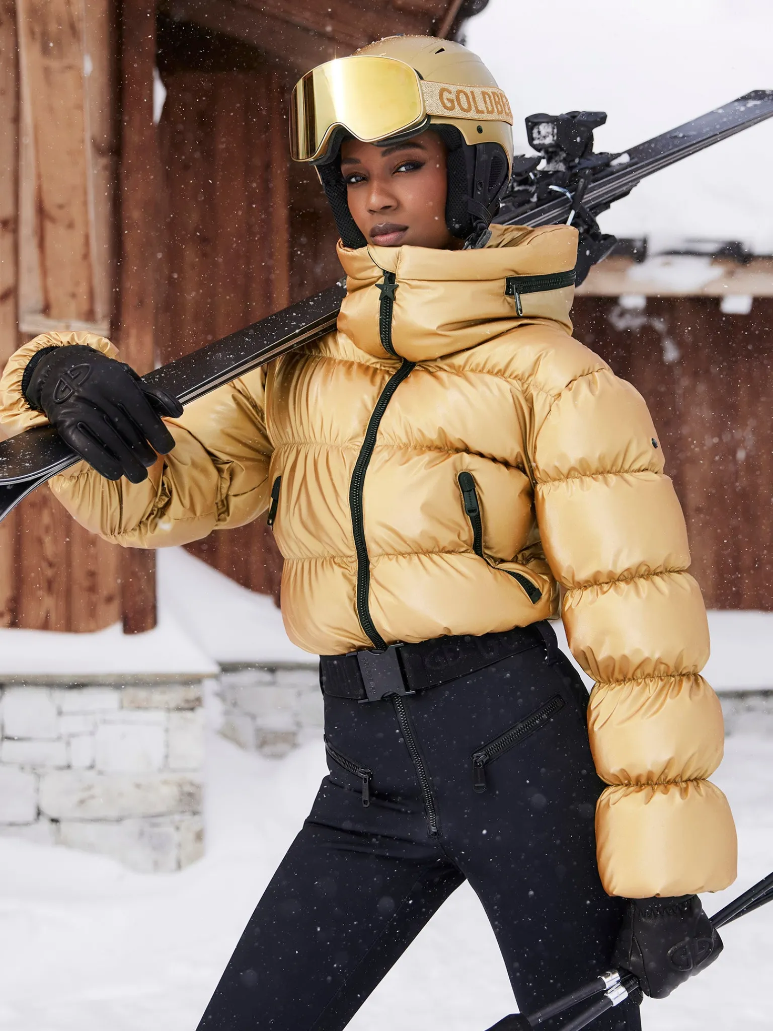 Goldbergh SNOWBALL Ski Suit Gold Hot